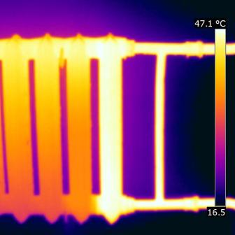 тепловизионное обследование радиатора отопления в Уфе